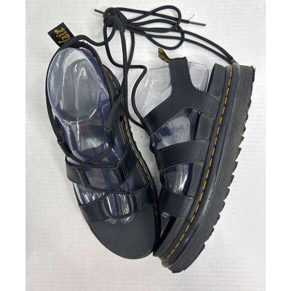 Dr. Martens Nartilla Platform Sandal Gladiator black size lady 9 - Picture 2 of 14
